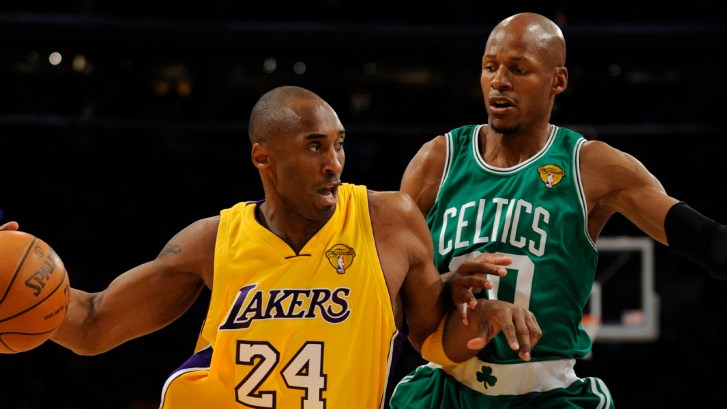Kobe Bryant and Ray Allen in 2010 NBA Finals