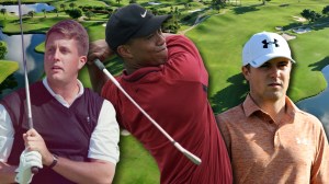 Phil Mickelson, Tiger Woods, and Jordan Spieth