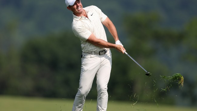 Rory McIlroy during the US Open at Oakmont