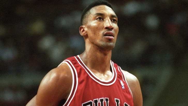 Scottie Pippen of the Chicago Bulls