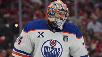 Stuart Skinner’s Wife Sheds Light On Disturbing Threats She’s Received From ‘Deranged’ Oilers Fans During Goalie’s Rocky Season