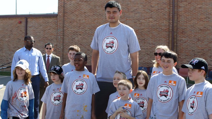 Yao Ming third tallest player in NBA history