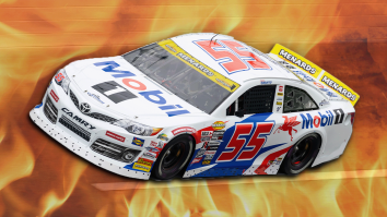 Semi-Truck Carrying ARCA Series Racecar Bursts Into Flames After Tire Explodes On The Interstate