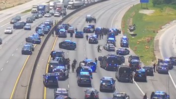 Wild Police Chase Ends With Over 40 Cop Cars Shutting Down Atlanta Highway I-285 To Apprehend Gunman