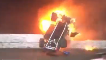 NASCAR Driver Stewart Friesen In Hospital After Fiery Dirt Track Crash That Could Have Been Way Worse