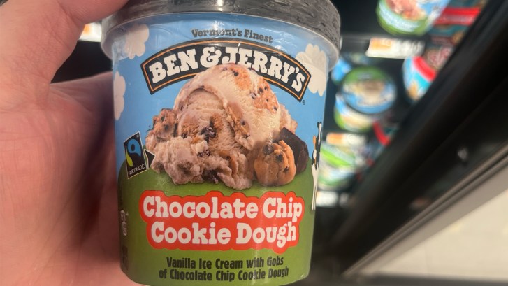 Ben and Jerry's chocolate chip cookie dough