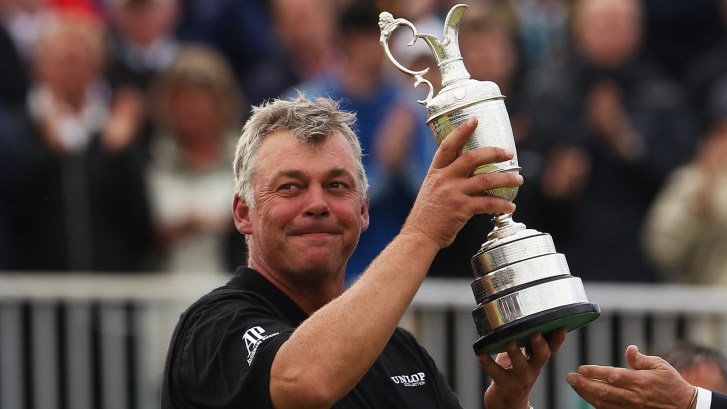 Darren Clarke after winning 2011 British Open
