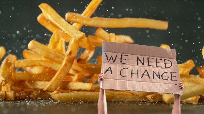 French fry protest