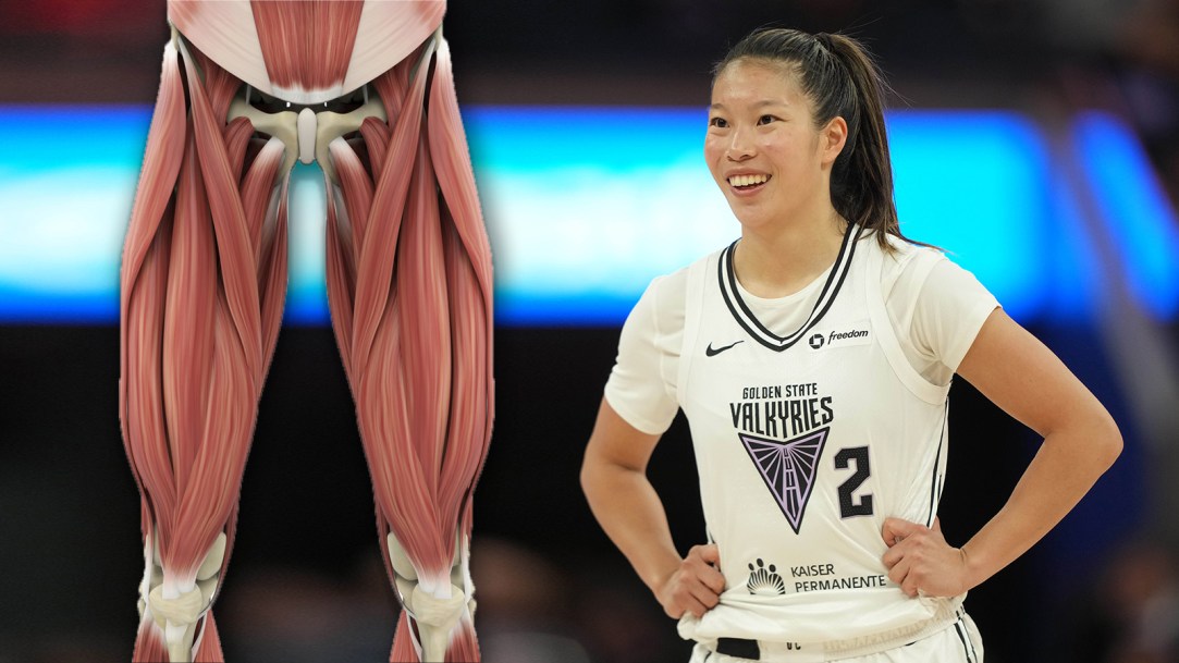 Kaitlyn Chen WNBA Valkyries Quad Muscles Legs Jacked