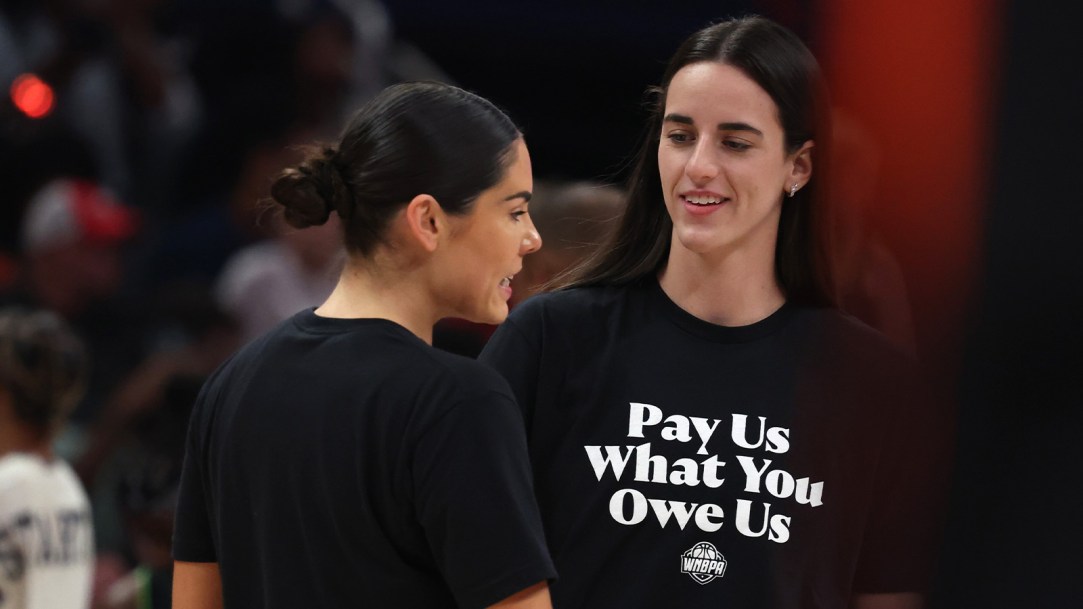 Kelsey Plum Caitlin Clark T-Shirt Meeting Hangover WNBA Shot