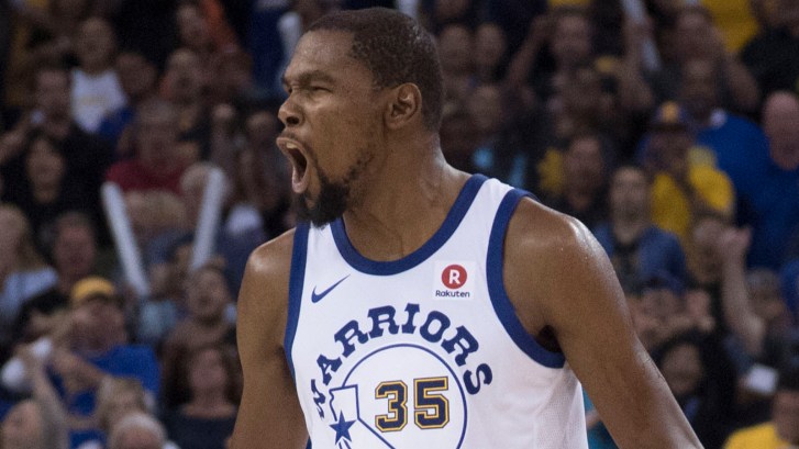 Kevin Durant on the Warriors