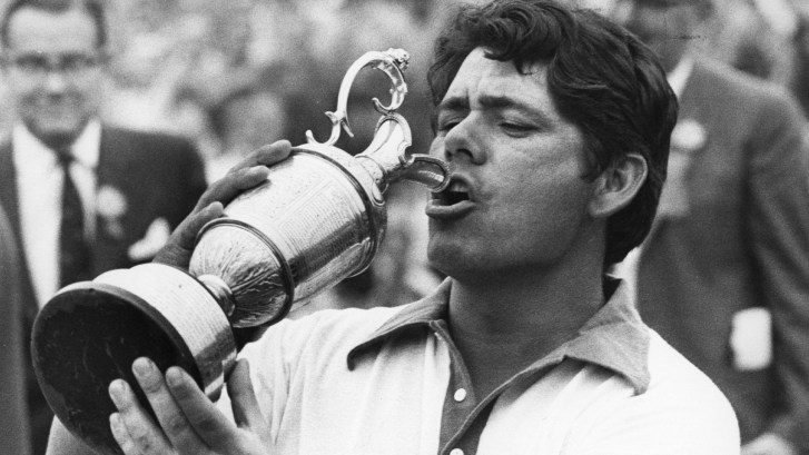 Lee Trevino after winning 1971 British Open