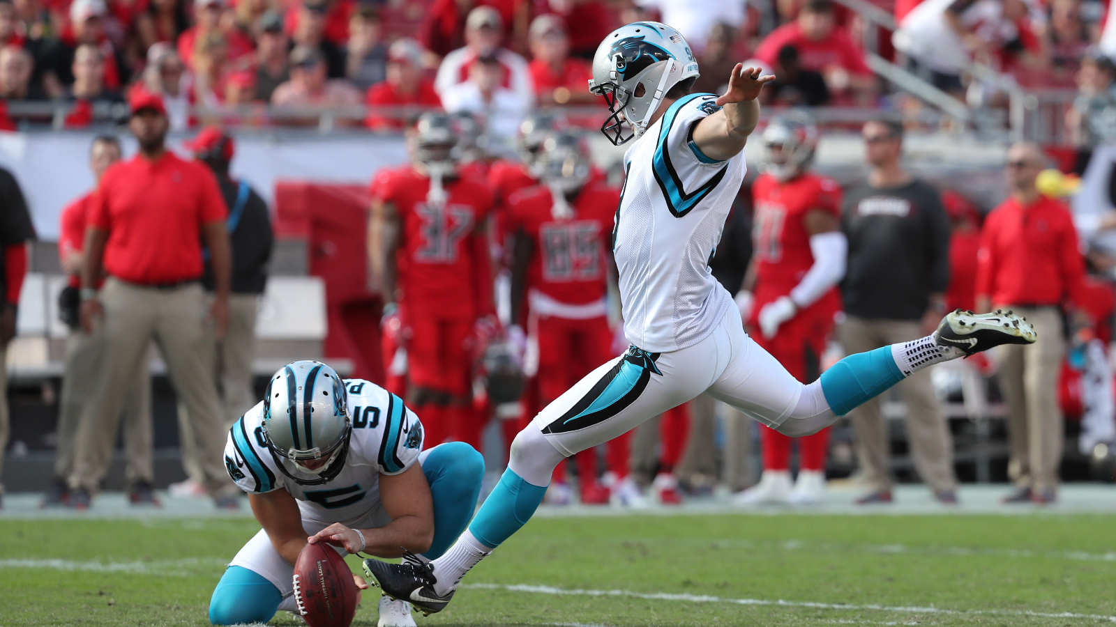 Carolina Panthers kicker Graham Gano