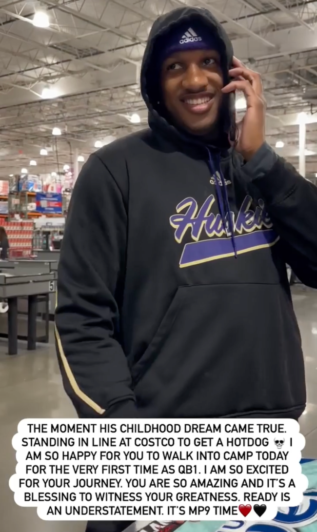 Michael Penix Jr. at Costco