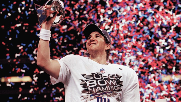 Eli Manning and New York Giants win Super Bowl