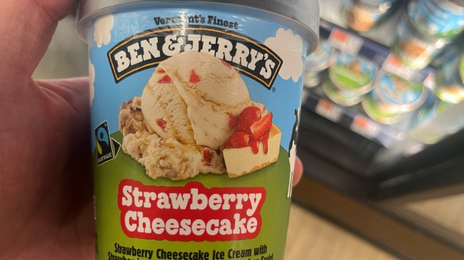 Ben and Jerry's Strawberry Cheesecake