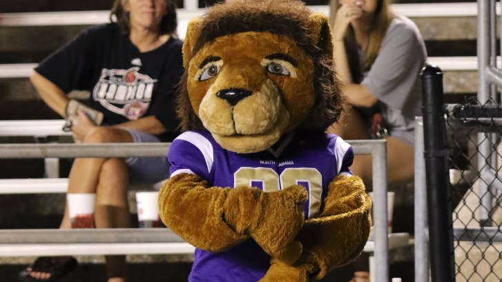 University of North Alabama Leio the UNA mascot
