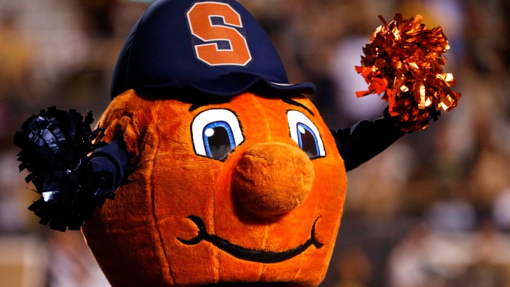 Otto the Orange Syracuse University weird mascot