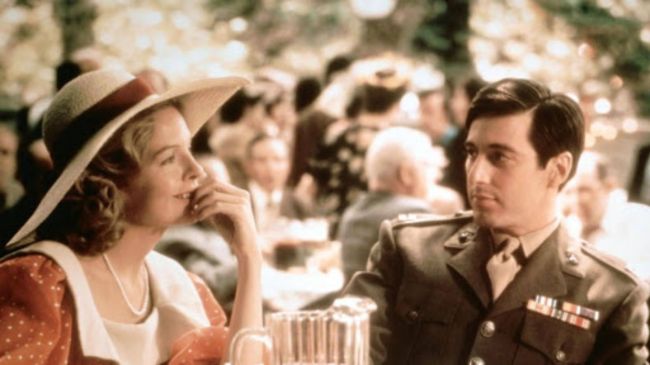 Al Pacino With a Lady in Godfather