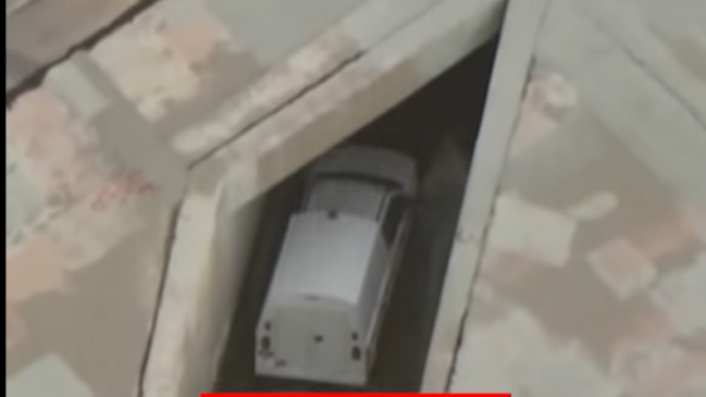 Los Angeles Car Chase Storm Drain
