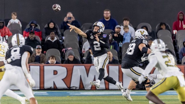 Vanderbilt Commodores quarterback Diego Pavia