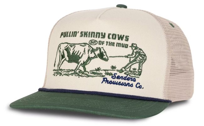 Skinny Cows Trucker Hat; shop Sendero snapbacks at Huckberry