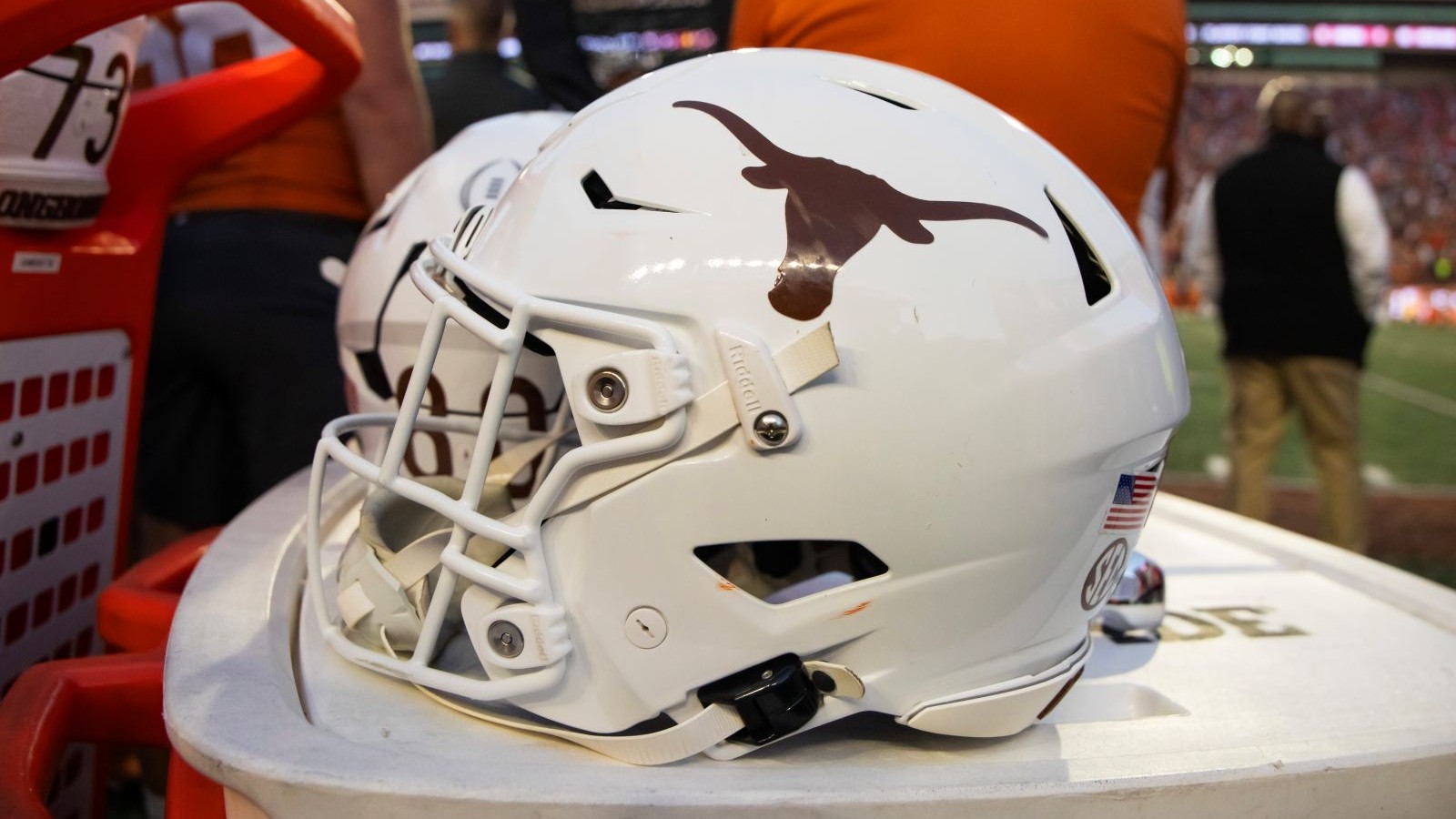 Texas Longhorns helmets