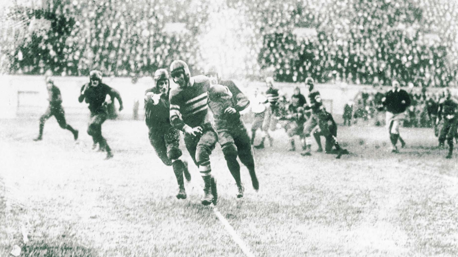 biggest college football upsets of all time Harvard Crimson