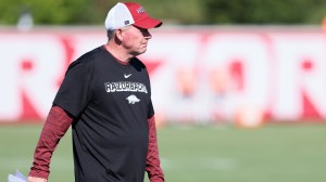 Arkansas head coach Bobby Petrino