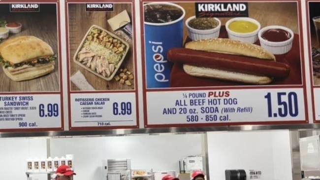 Costco food court signs