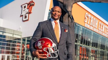 Bowling Green Installs Giant Eddie George Billboard To Block College Football Rival From Launching Missile
