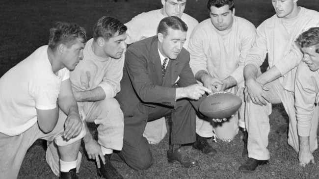 Notre Dame coach Frank Leahy