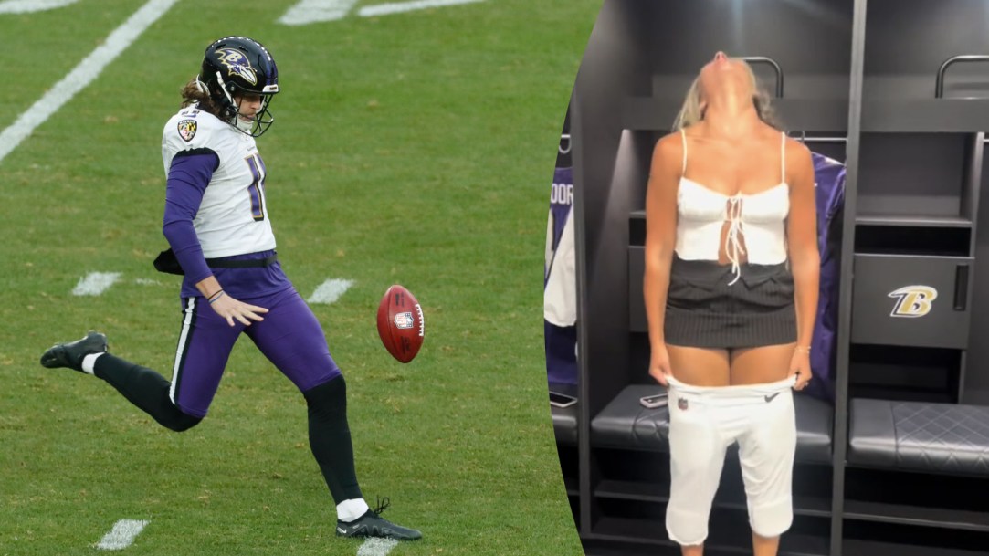 Jordan Stout Ravens Punter Fiance Football Pants