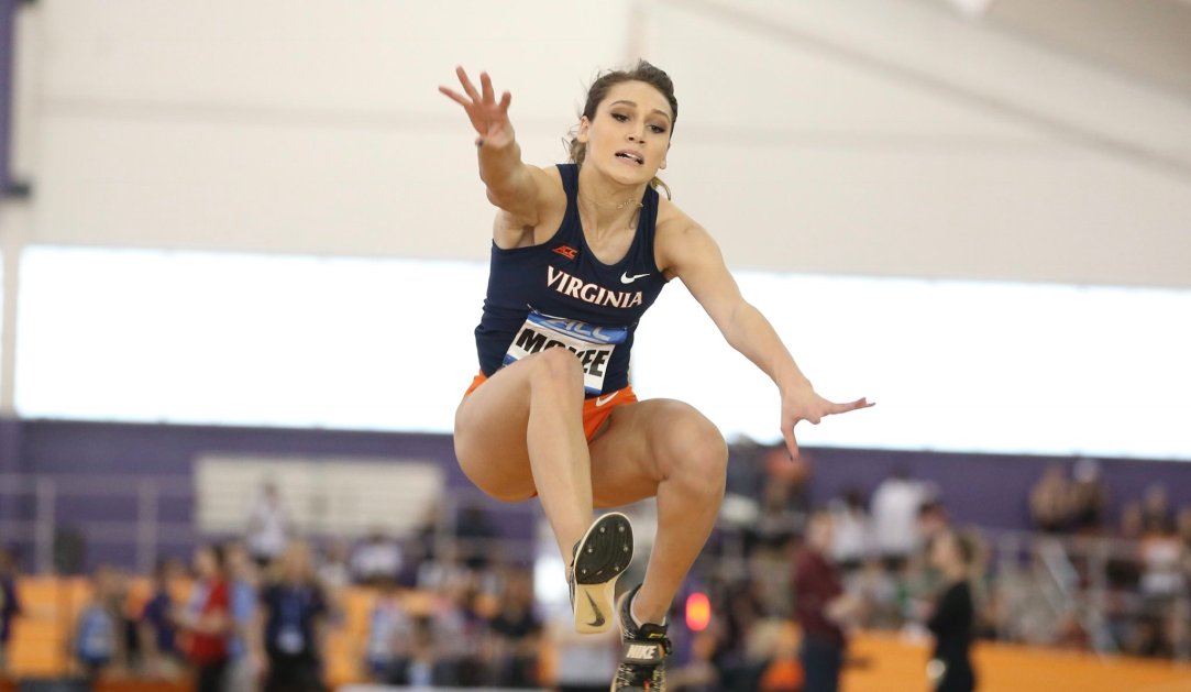 Kelly McKee triple jump virginia dunk