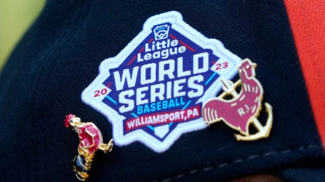 Little League World Series logo on hat