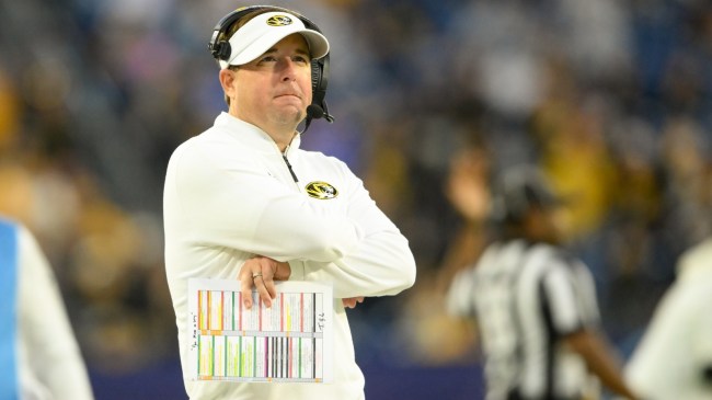 Missouri Tigers coach Eliah Drinkwitz