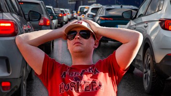 Nebraska Football Fans Cause Miles-Long Traffic Jam With Massive Caravan To Arrowhead Stadium
