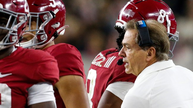 Alabama coach Nick Saban