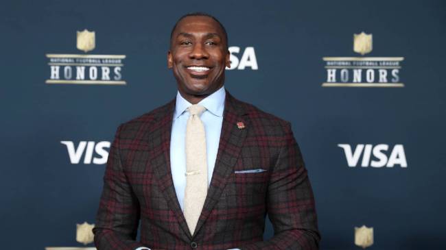 Shannon Sharpe at an NFL event