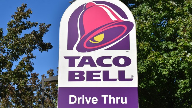 Taco Bell drive-thru sign