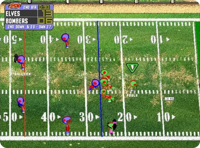 Backyard Football gameplay