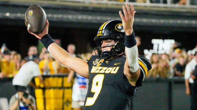 Missouri Tigers QB Beau Pribula