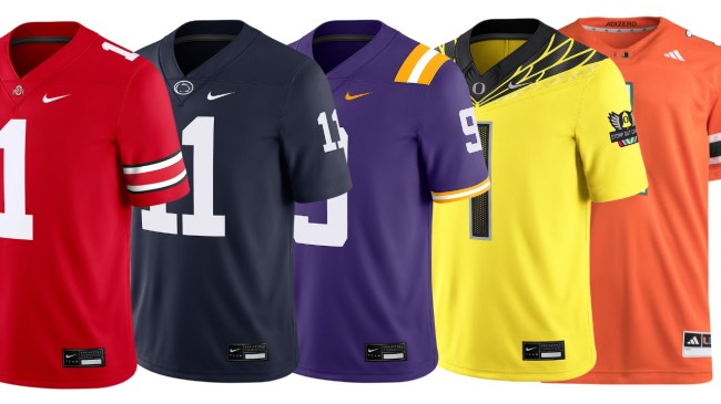 Nike and adidas College Football Jerseys