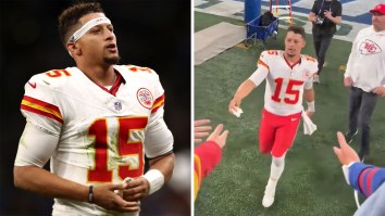 ‘The Fact Grown Adults Keep Doing This’: ‘New York Giants Karen’ Speaks Out After Snatching Patrick Mahomes’ Headband He Gave To Child