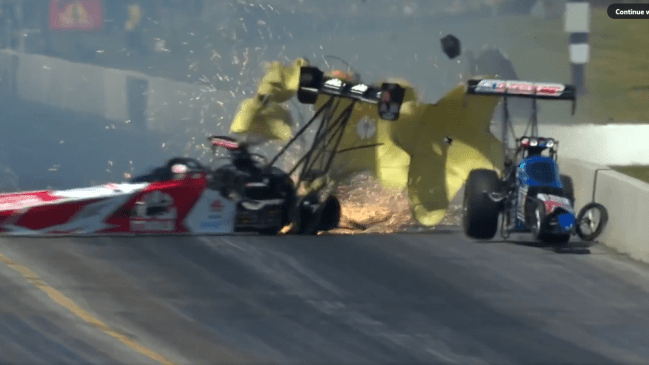Tony Stewart NHRA Crash