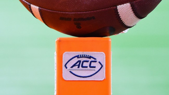 ACC football logo on pylon