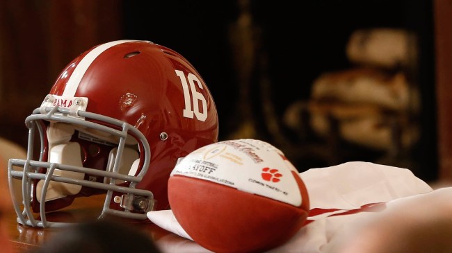 Alabama Crimson Tide football helmet