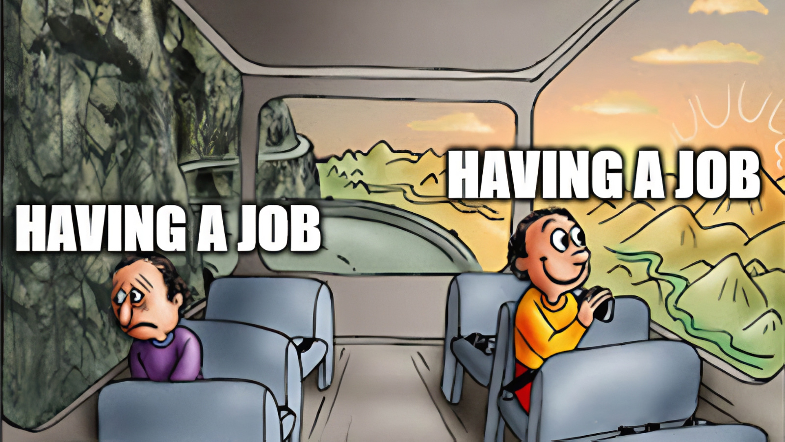 best meme about having a job