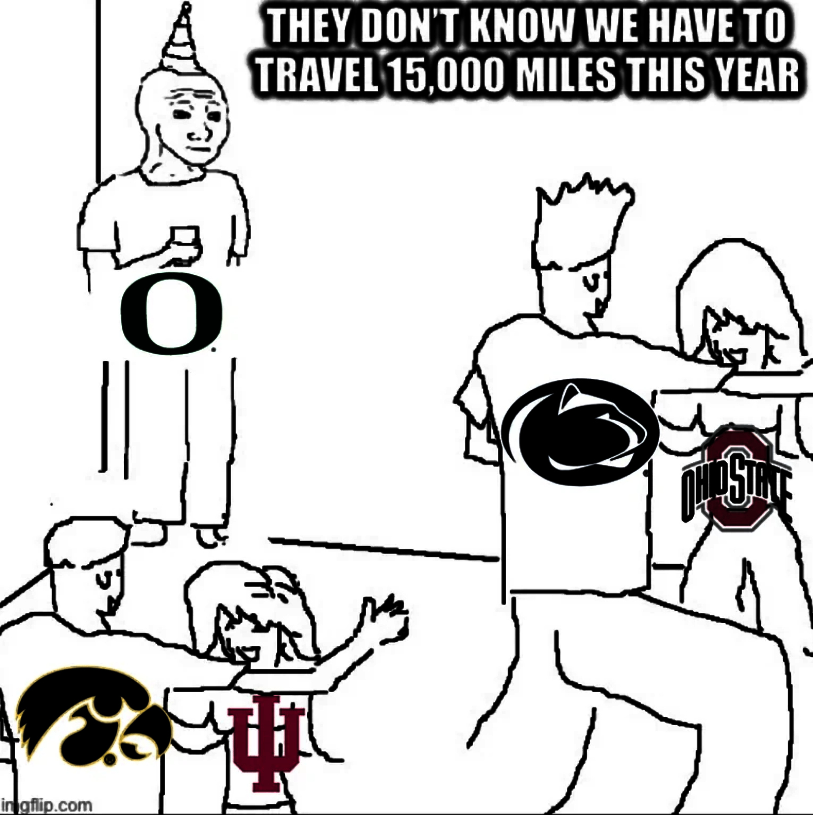 best College Football memes Week 5 2025 oregon has to travel