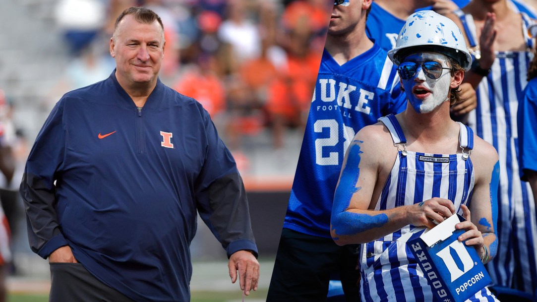 Bret Bielema Illinois Substitution Sub Duke Crowd